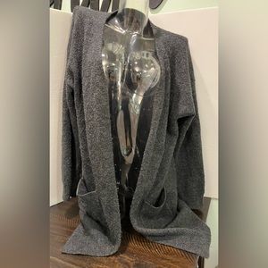 Forever 21 long dark gray cardigan, 38 inches in length xl